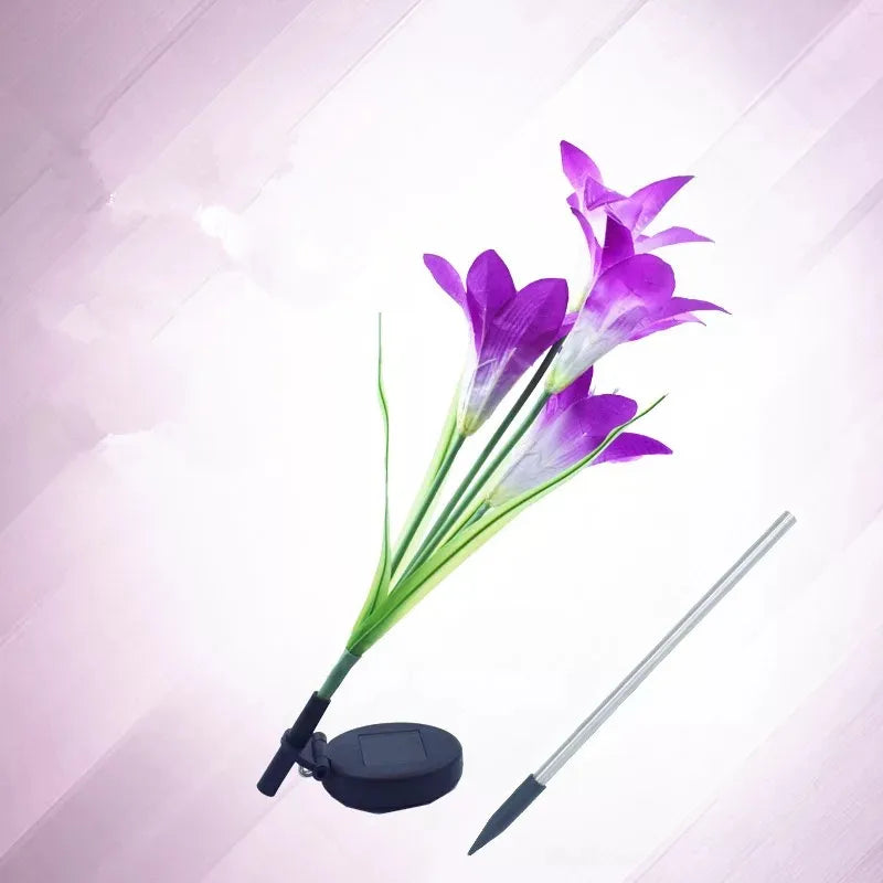 Fascinierende Solar-LED-Gartenlichter in Blumenform – Farbwechselnde Dekoration für Außenbereiche