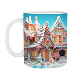 Verspielte 3D Weihnachtskeramik-Tasse für festliche Momente