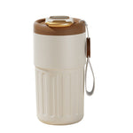 Coffee thermos with temperature display