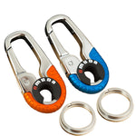 Creative stainless steel keyring
