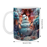 3D Schneemann-Tasse für die festliche Stimmung