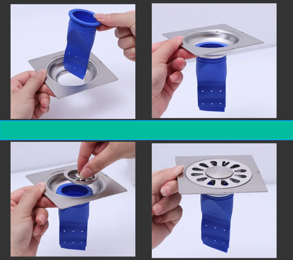 AblaufSicher Set – 6-teiliges Anti-Geruchs & Rückfluss System für Bad, WC & Küche