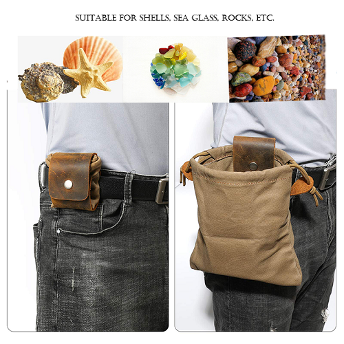 Leder- und Canvas-Bushcraft-Tasche