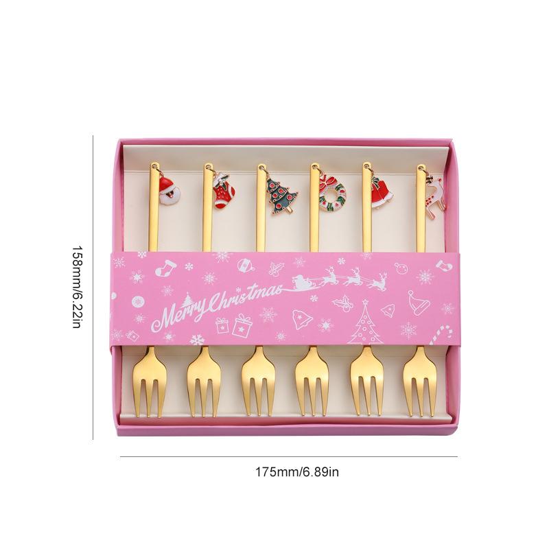 Metal Spoon Gift Set for Home Christmas Decorations