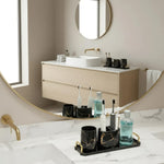 Stilvolles Badezimmer-Set aus Keramik für modernes Wohnen