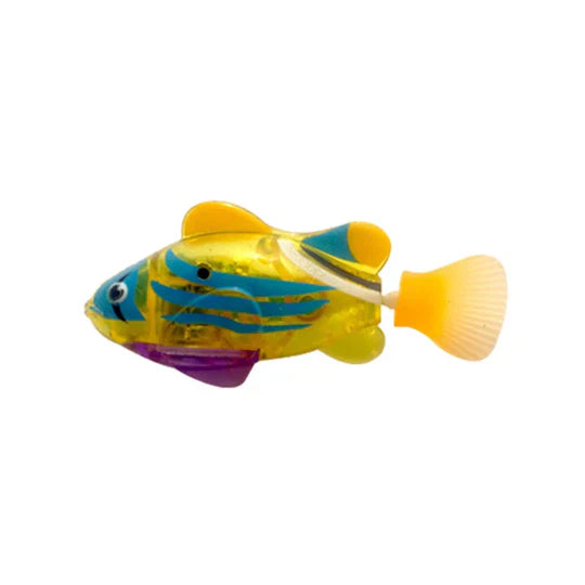 Electronic swimming fish with LED lighting