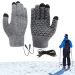 Wärmeschutz Handschuhe | Wiederaufladbar per USB | Touchscreen-freundlich & Rutschfest | Thermo-Winterhandschuhe für Outdoor-Aktivitäten