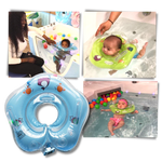 Safe baby swimming ring with double buoyancy system