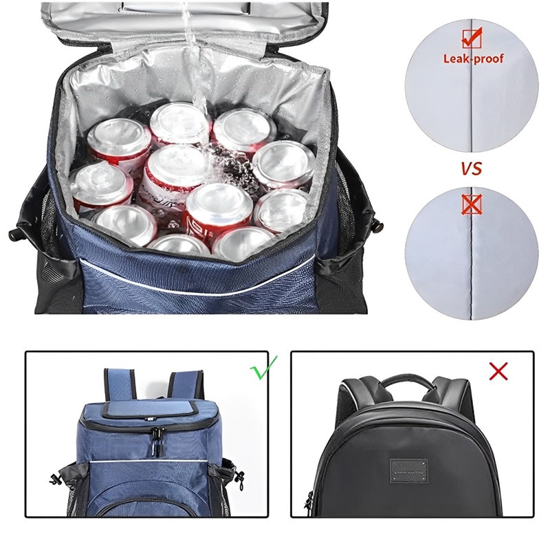 Large Capacity Insulated Backpack Cooler Bag