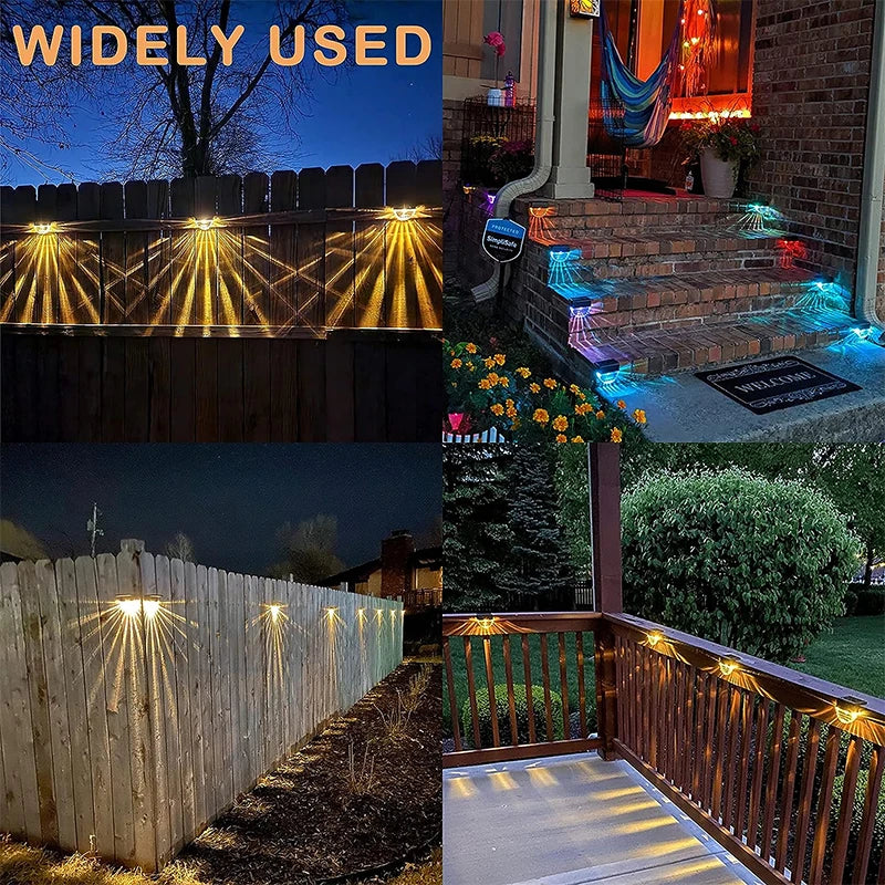 SOLARLUX Stair Lights for Outdoor Areas | 2 Light Modes | IP55 Weatherproof | Set of 6