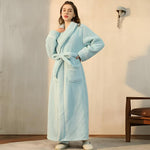 Cozy Fleece Bathrobe for Women & Men