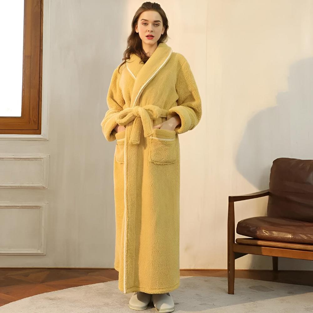 Cozy Fleece Bathrobe for Women & Men