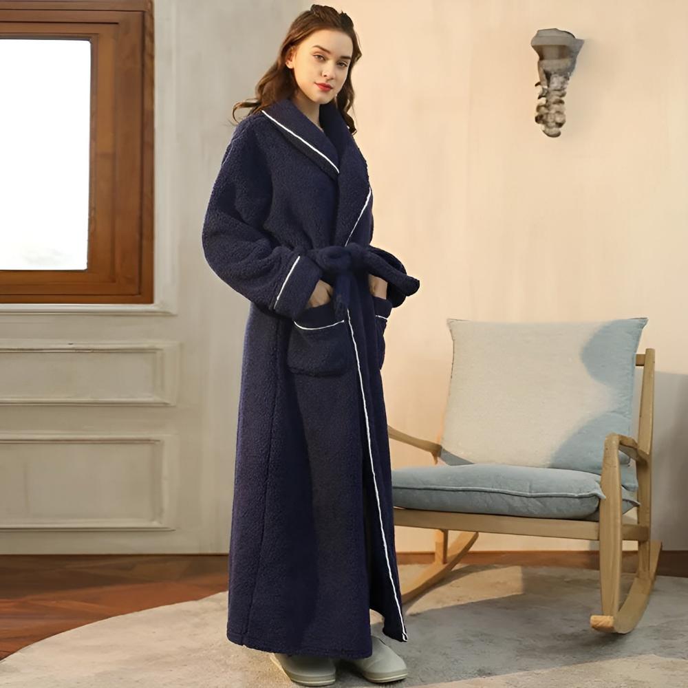 Cozy Fleece Bathrobe for Women & Men