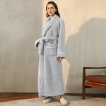 Cozy Fleece Bathrobe for Women & Men