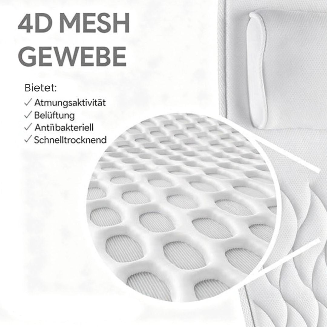 Ergonomisches Badewannekissen für ultimativen Komfort