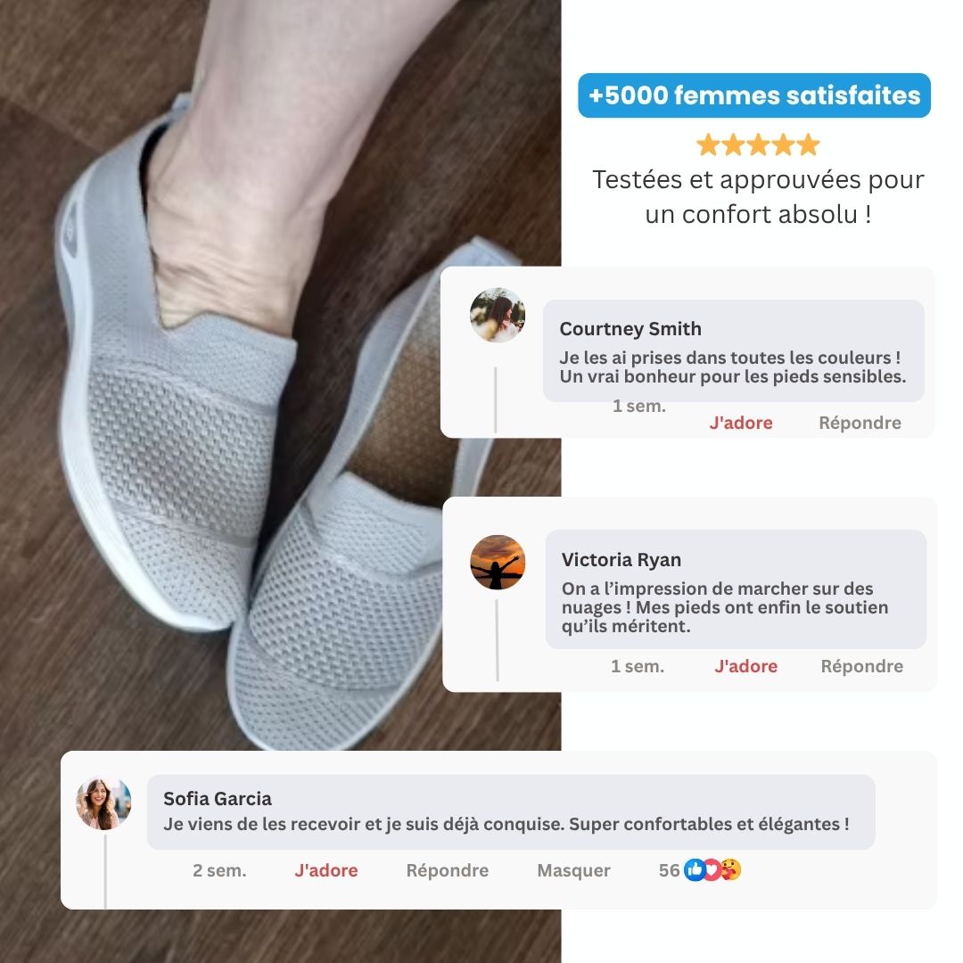 Elegante Damen Sneakers mit Orthopädischer Unterstützung