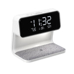 Multifunctional bedside lamp with charging function and clock