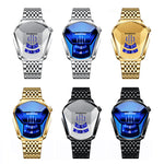 Elegant Men's Quartz Wristwatch with Diamond Surface