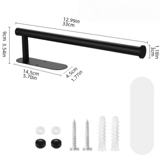 Eleganter Küchenrollenhalter aus Edelstahl für optimale Ordnung