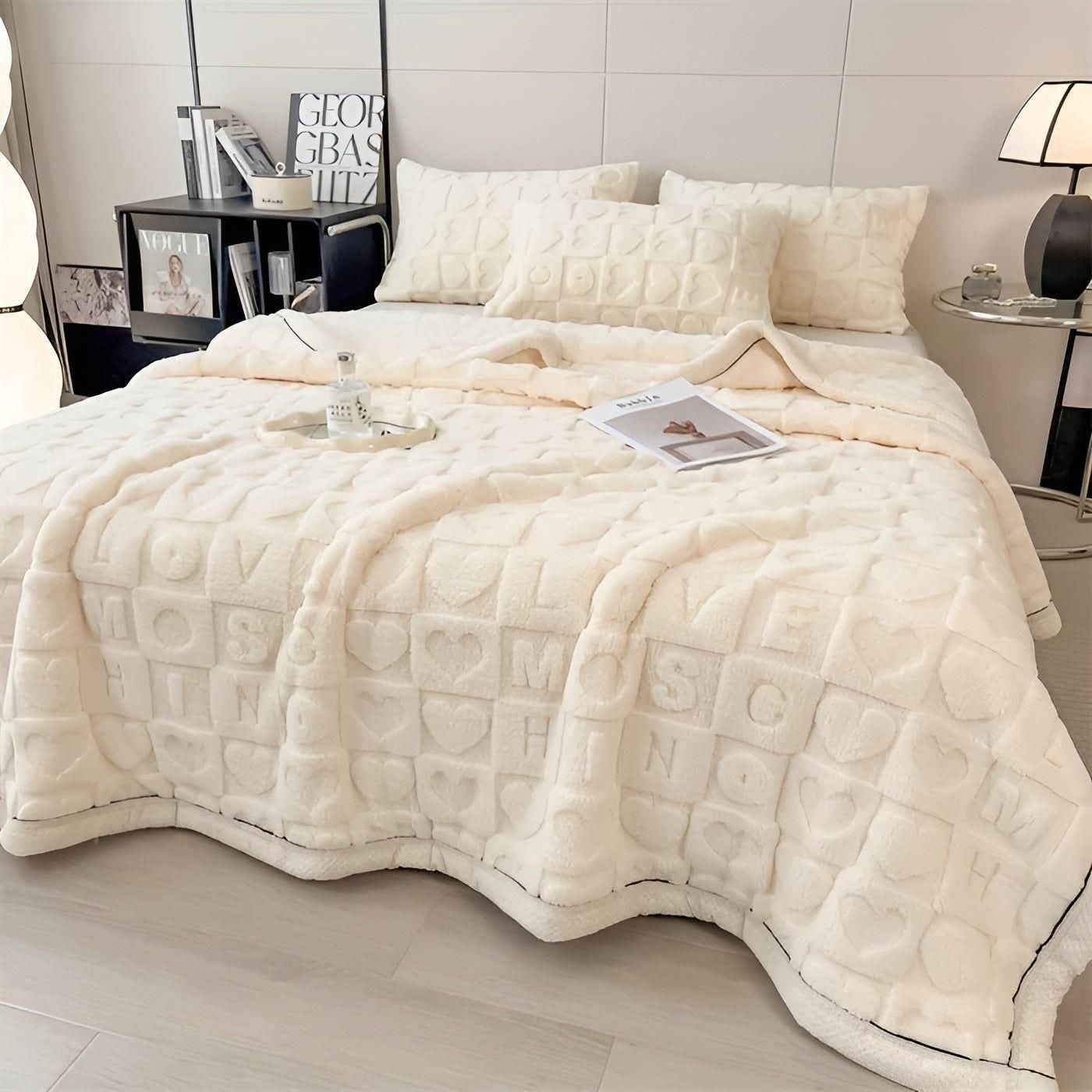 Wohlfühl Wärme-Decke – Kuschelige Fleece-Winterdecke mit doppeltem Design