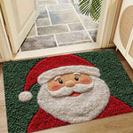 Festliche Fußmatte für Weihnachten | Lebkuchen & Santa Design | Rutschfest & Waschbar
