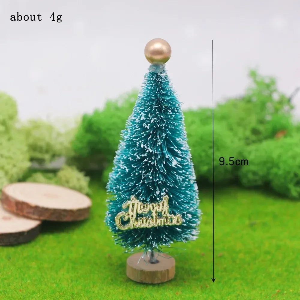 Festlicher Miniaturbaum | Handgearbeitet aus Zeder und Kiefer | Tischdekoration & Weihnachtsfigur 4,5–13 cm