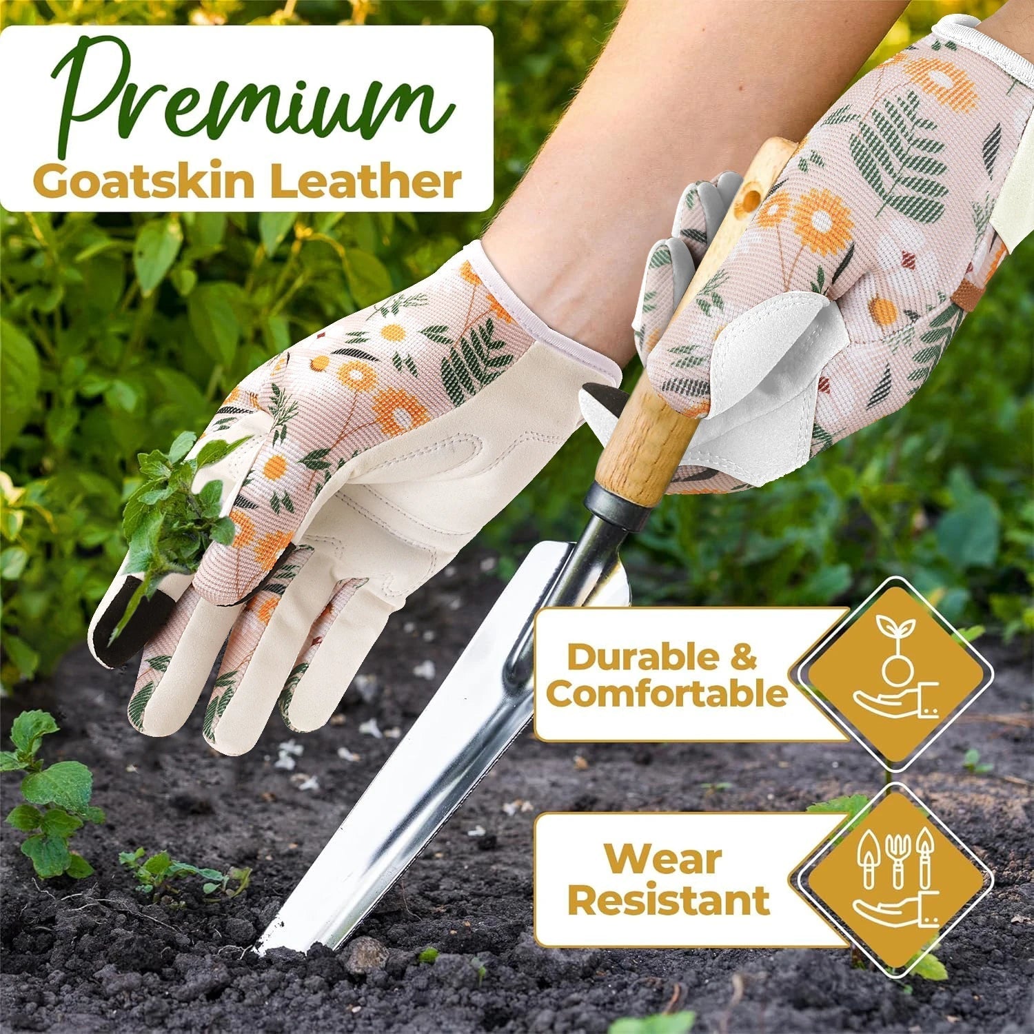 Hochwertige Gartenhandschuhe für optimalen Schutz | Atmungsaktiv & Robuste Länge