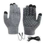 Wärmeschutz Handschuhe | Wiederaufladbar per USB | Touchscreen-freundlich & Rutschfest | Thermo-Winterhandschuhe für Outdoor-Aktivitäten