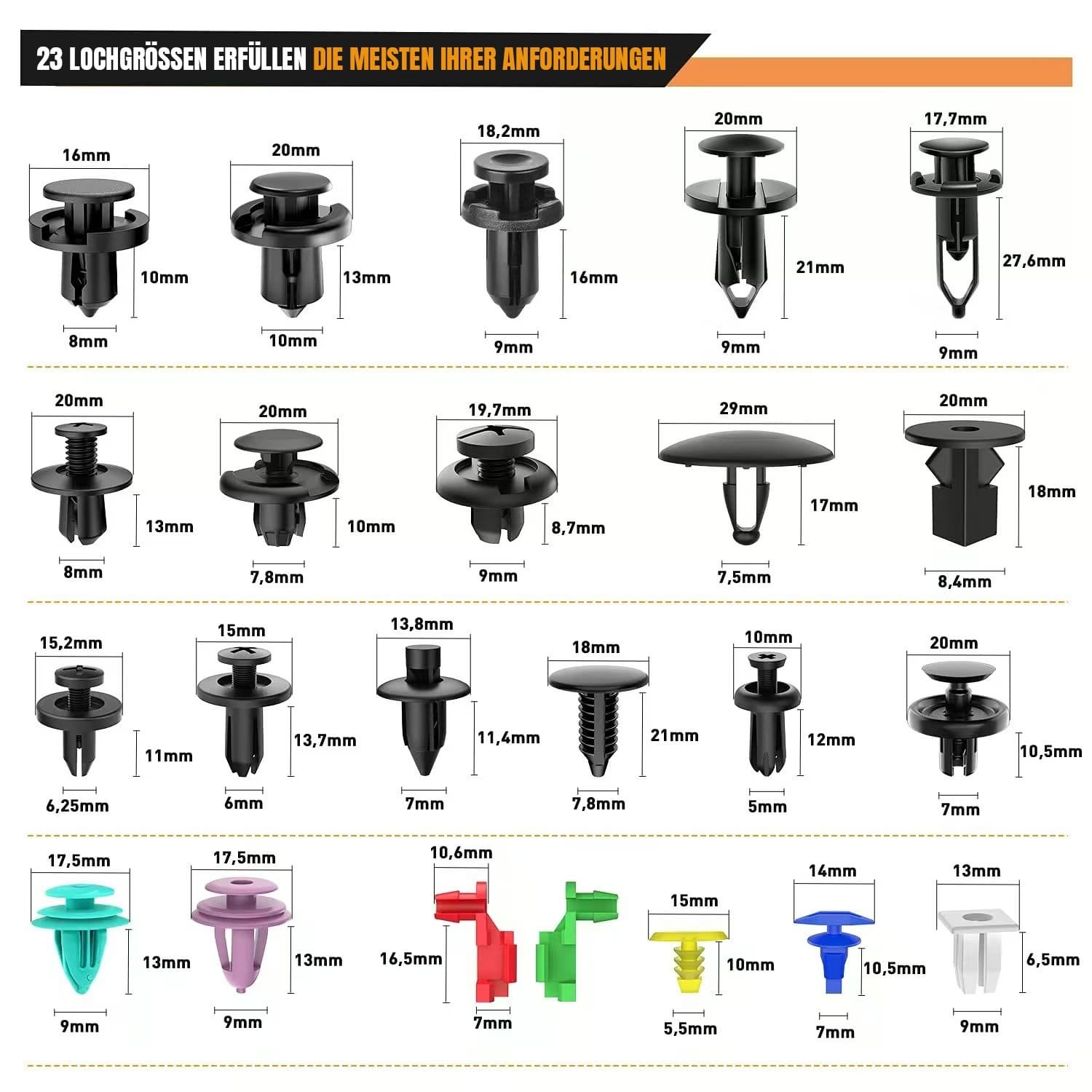 BefestiBox: Universelles Clip-Set für Autos