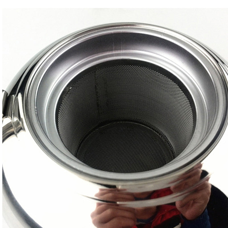 Elegant stainless steel kettle with induction function