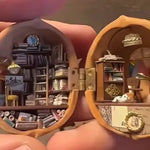 Walnut Wonderland | Handcrafted Miniature House with Library