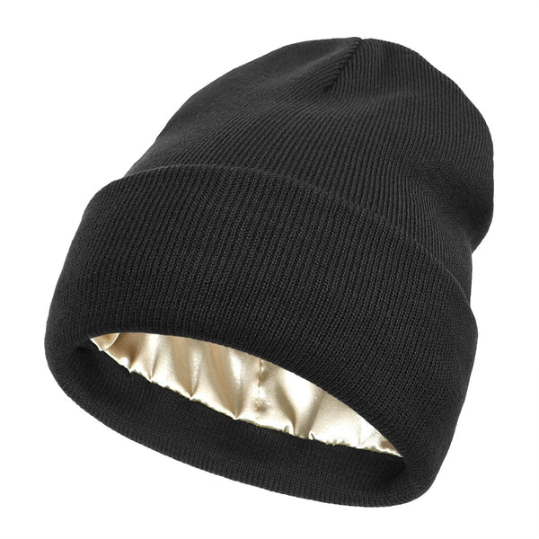 Noor Silk Winter Hat – Wool & Silk – Frizz Protection for Hair