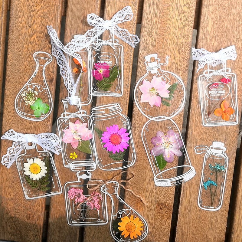 Dried Flower Bookmark Set - 30 Pieces with Tassel