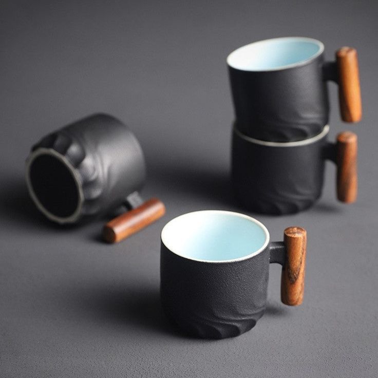 Elegant 6-piece porcelain mug set for stylish moments