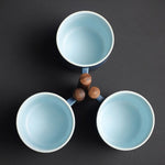 Elegant 6-piece porcelain mug set for stylish moments