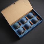 Elegant 6-piece porcelain mug set for stylish moments