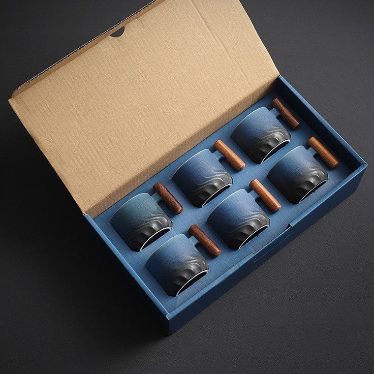 Elegant 6-piece porcelain mug set for stylish moments