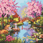 Kirschblüten - Malen nach Zahlen Set