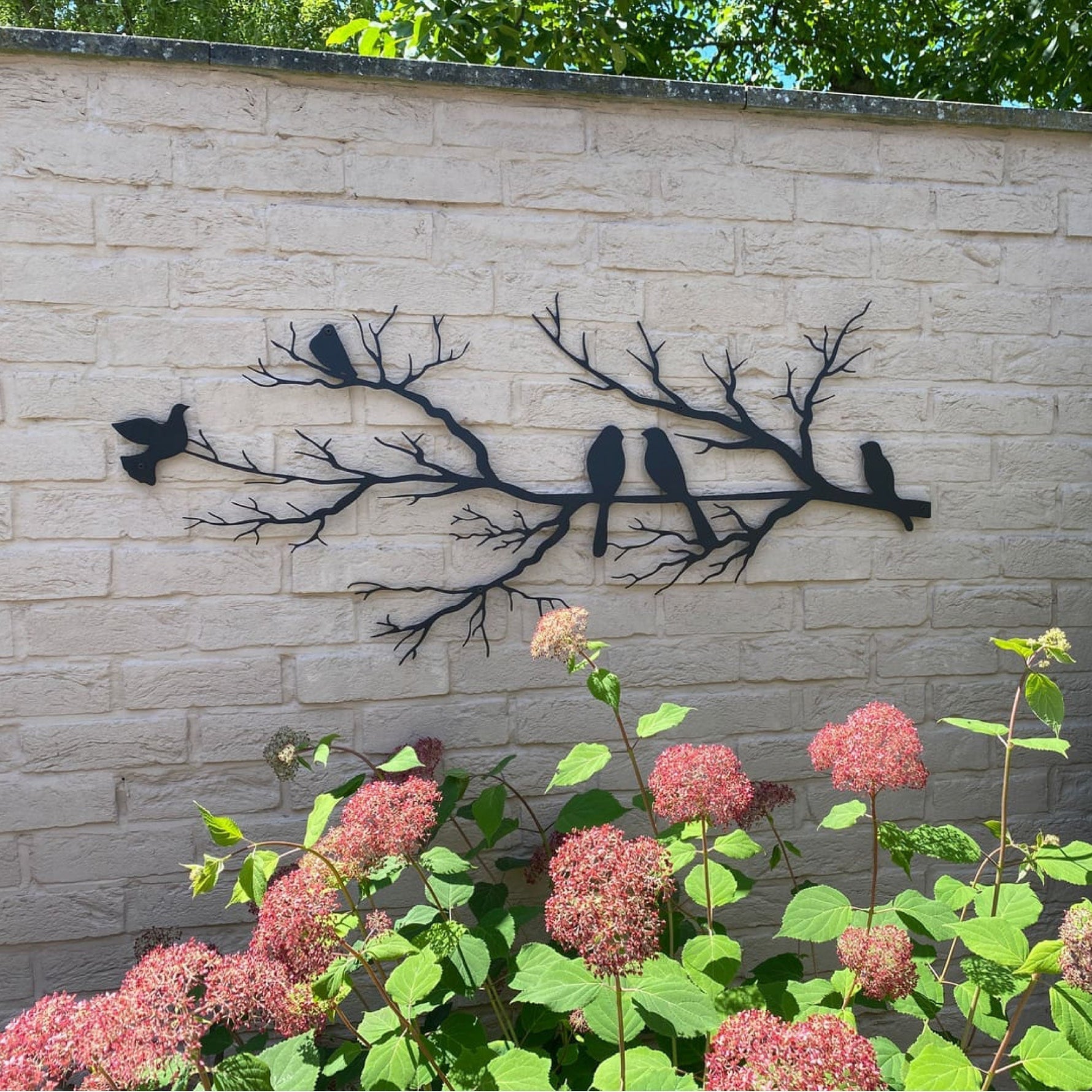 Metal Wall Decoration with Birds on a Branch – Timeless Nature Look