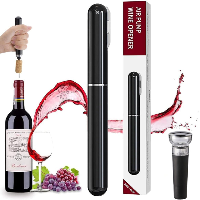 2-in-1 Luftdruck Weinflaschenöffner mit Folienmesser | Weinfreund