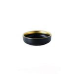 Black Porcelain Dinnerware Set with Plates and Bowls