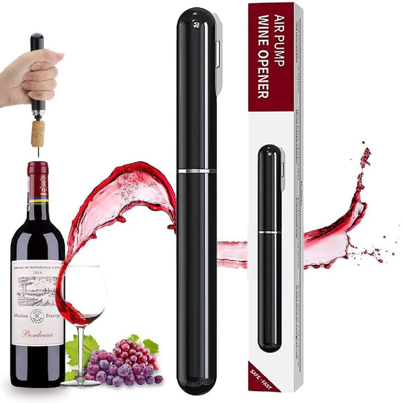 2-in-1 Luftdruck Weinflaschenöffner mit Folienmesser | Weinfreund