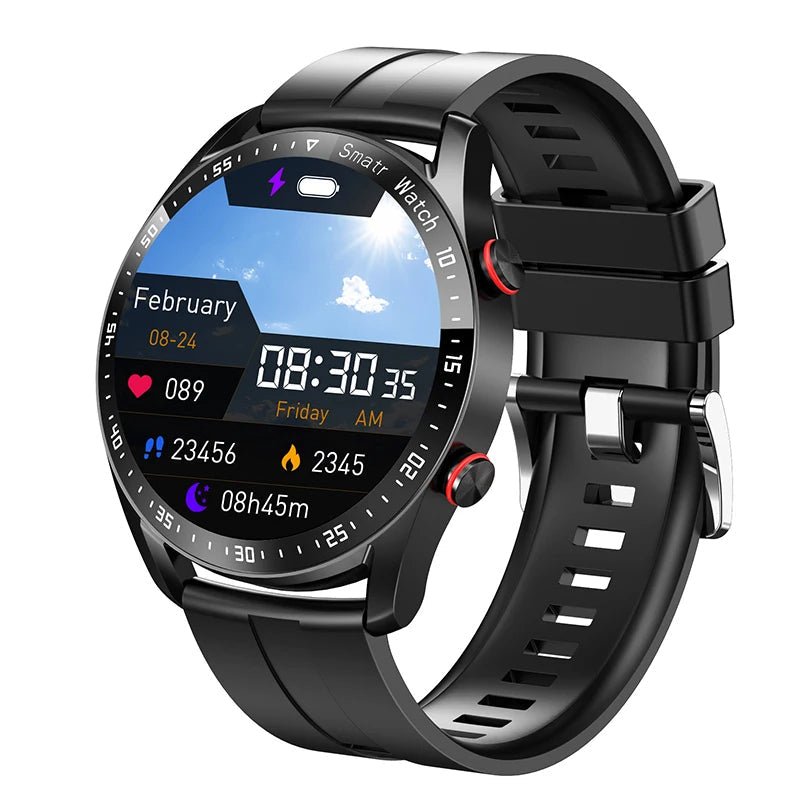 Elegante Smartwatch mit Glukosetest und Gesundheitsüberwachung