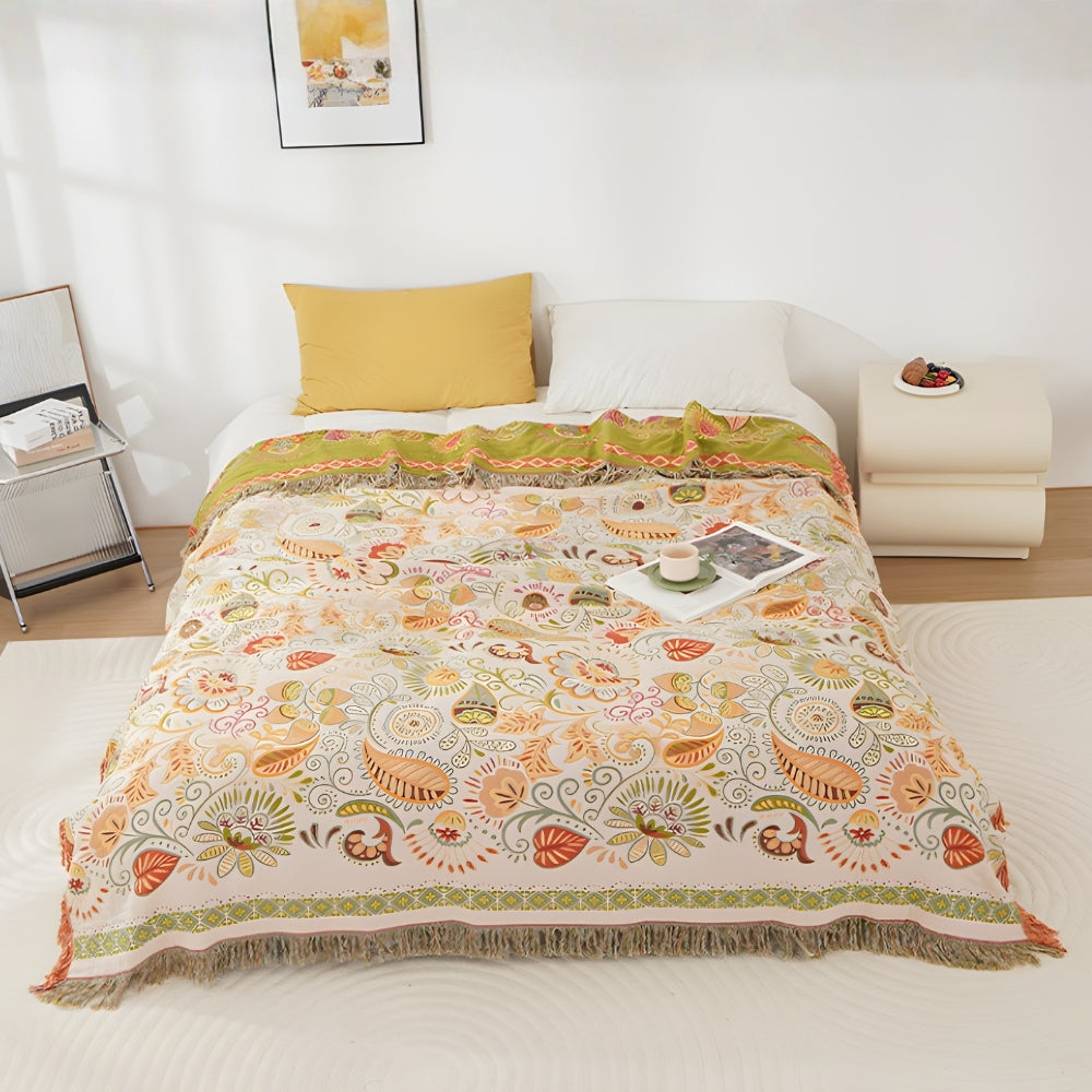 Reversible Blanket in Boho Design for Any Occasion