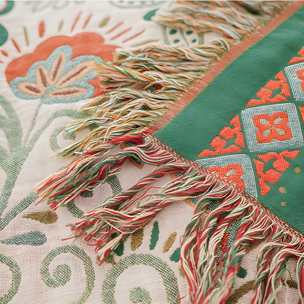 Reversible Blanket in Boho Design for Any Occasion