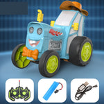 Toy tractor for children with limping function