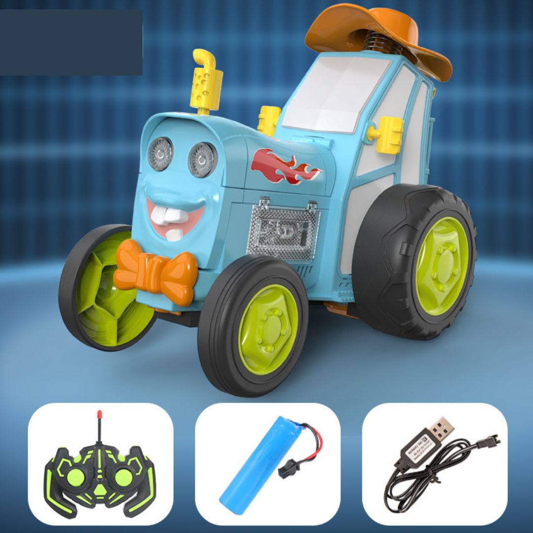 Toy tractor for children with limping function