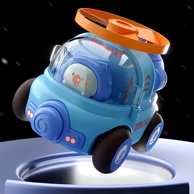 Toy car with fast rotor action