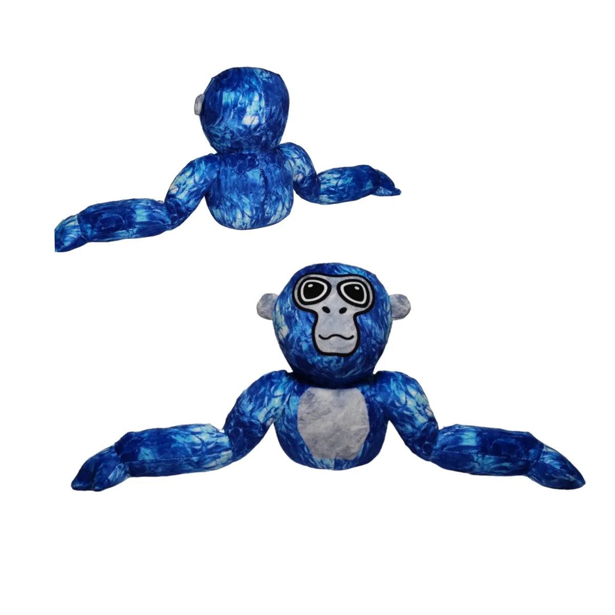 Plush toy of a colorful monkey