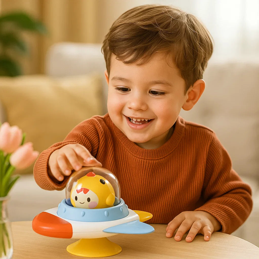 Rotating Learning Toy with Suction Cups – Montessori Inspired